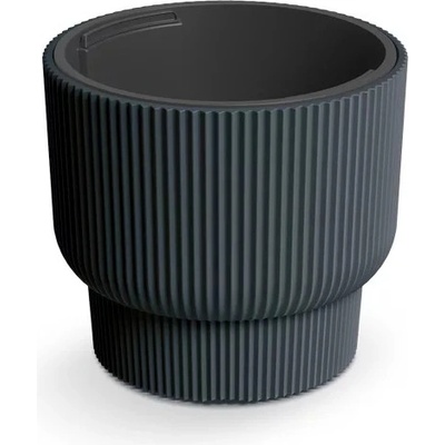 Prosperplast Květináč 30 x 30 x 27 cm plast stříbrný