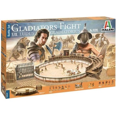 Italeri Model Kit diorama 6196 Gladiators fight 1:72