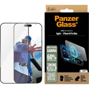 Panzer Стъклен протектор PanzerGlass за iPhone 16 Pro Max, Gaming, Ultra-Wide Fit