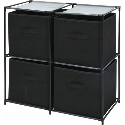 HOMESTYLING Úložný regál so 4 boxmi