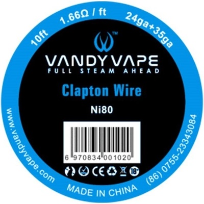 Vandy Vape Ni80 Clapton Wire 24GA+35GA 3m