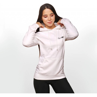 GymBeam dámská mikina PRO hoodie bílá