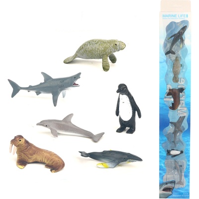 Rappa - Комплект фигурки Морски животни - 6 броя, 4-9 см