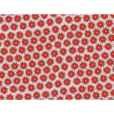 Baliaci papier s kvetinovým vzorom červený 70 x 200 cm