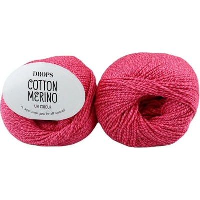 Drops Cotton Merino 36 malinový sorbet