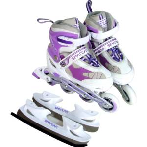 SPARTAN Ролери / кънки spartan 2 в 1, лилави, l (38-41) Ролери