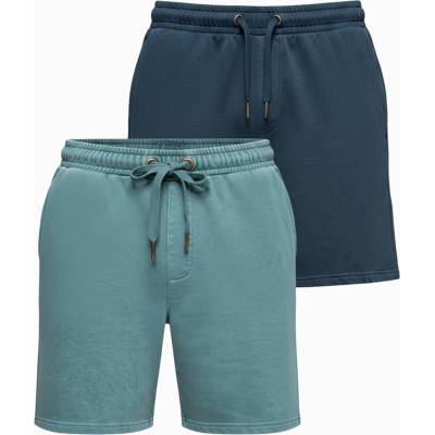 Ombre Clothing Комплект от две мъжки спортни панталонки със свободна кройка - тъмно синьо/тюркоазен V1 Z126 Ombre Clothing Ombre Clothing | Sin | МЪЖЕ | S