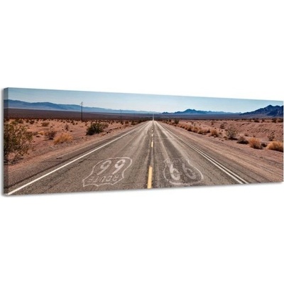Obraz na plátne Panoráma, Route 66, 36x118cm