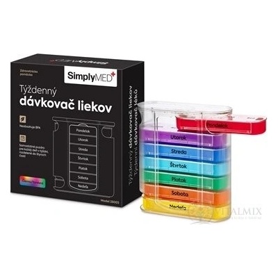 SimplyMED Týdenní dávkovač léků vysouvací model 28003