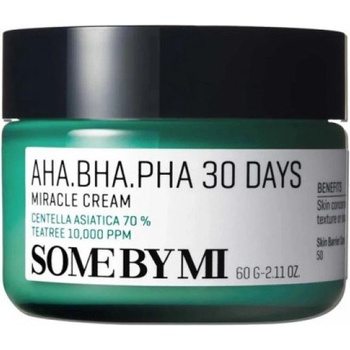Some By Mi AHA-BHA-PHA 30 Days Miracle Cream - Крем за лице с екстракт от чаени листа и AHA, BHA, PHA киселини, 60г