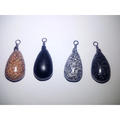 CA Silluro Olovo hruška s obratlíkem černá 10g