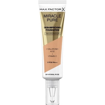 MAX Factor Miracle Pure Фон дьо тен, 50 Natural Rose, SPF30, 30 ml