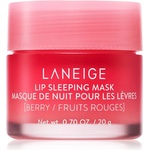 LANEIGE Lip Sleeping Mask нощна регенерираща маска за устни цвят Berry 20 гр