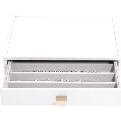 Stackers Pebble se zásuvkou Classic bílá