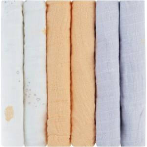 KikkaBoo Муселинови кърпи KikkaBoo - 30 х 30 cm, 6 броя, цветни (31103010101) - ozone