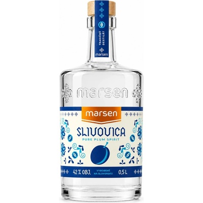 Marsen Slivovica Traditional 52% 0,5 l (holá láhev)
