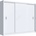 EMS Гардероб SAPHIRA 250x215 см с плъзгащи врати, бял (MT0003)