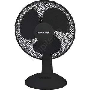 EUROLAMP Настолен вентилатор 38w/230v диам. 25 см черен (eu0783)