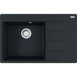 Franke Centro - Мивка Fragranite CNG 611-78 TL/2, 78x50 cm, матово черно 114.0637. 513 (114.0637.513) Мивка за вграждане