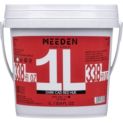 Meeden 34.1209 АКРИЛНА боя 09 Cadmium Red Dark Hue 1000 ml 1 бр (34.1209)