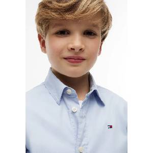 Tommy Hilfiger риза за деца с памук (KB0KB10601.128.176.9BY2)