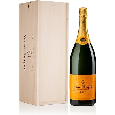 Veuve Clicquot Yellow Label Jeroboam в дървена кутия 3 l