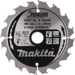 Makita нож за дърво SPECIALIZED 136x1.5x20 мм 16 зъба за акумулаторни триони B-33532 (B-33532)