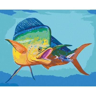 Zuty Malování Podle Čísel Velká A Malá Ryba Robert Johnson 40 x 50 Cm Plátno 8596530121961