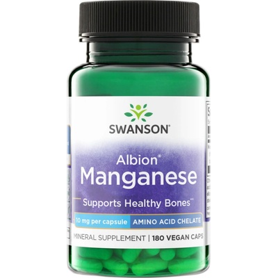 Swanson Albion Chelát Manganu 10 mg 180 kapslí