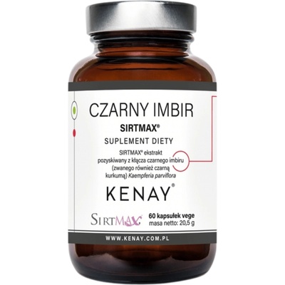 Kenay Čierny zázvor Sirtmax 60 kapsúl