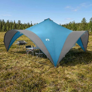 vidaXL Парти шатър Синьо 600 x 600 x 400 см Полиестер и стомана (42028612) Палатка
