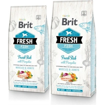Brit Dog Fresh Fish & Pumpkin Adult Large 2 x 12 kg
