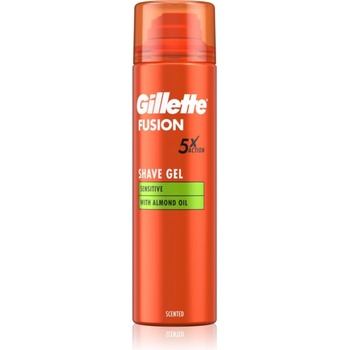 Gillette Fusion5 Sensitive гел за бръснене за чувствителна кожа на лицето 200ml