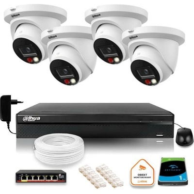 Dahua 4 kamery IPC-HDW2849TM-S-IL s 1TB diskom