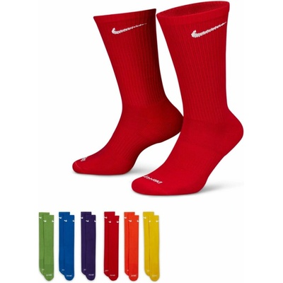 Nike Everyday Plus Cushion Crew Socks 6P Viacfarebný