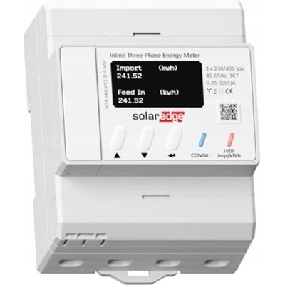 solaredge energy meter with support for Energy Net 1PH / 3PH 230 / 400V, 65A communication (MTR-240-3PC1-D-A-MW)