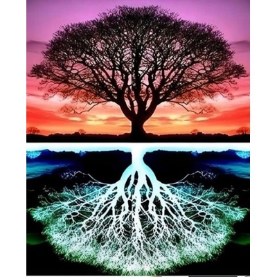 Norimpex - Puzzle Diamant painting: Tree 30x40 cm - 1 - 39 piese