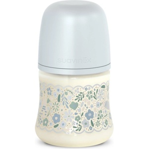 Suavinex Wonderland SX Pro Physiological Anti-Colic бебешко шише Blue Flower 150ml