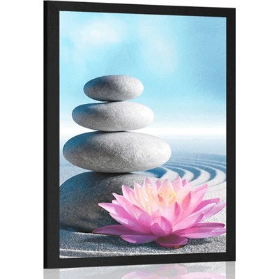 Plakát wellness kameny - 40x60 no frame
