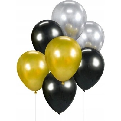 Godan Balónová kytica čierna zlatá strieborná