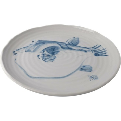 MIJ Jedálenský tanier FUGU 29 cm, biela, keramika