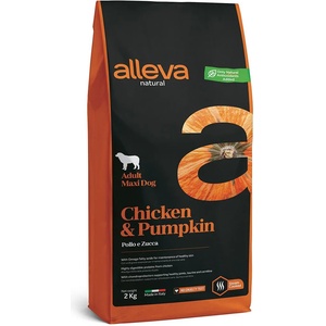 Alleva NATURAL кучешка пиле и тиква възрастен макси 2 кг