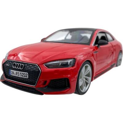 Bburago Метална количка Bburago - Audi RS 5 Coupe, 1: 24, червена (18-21090R)