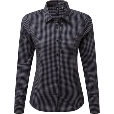 Premier Workwear Dámska košeľa s dlhým rukávom PR352 Steel