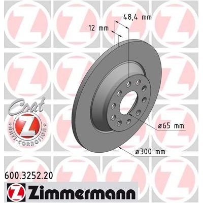 ZIMMERMANN Brzdový kotúč 600325220