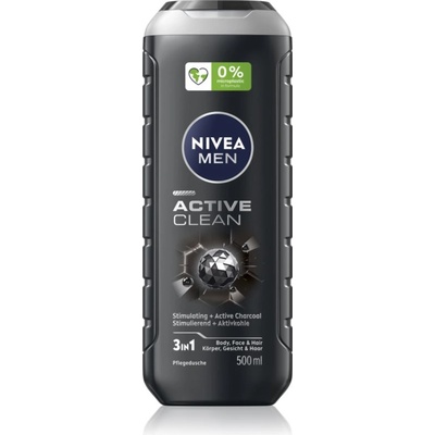 Nivea MEN Active Clean душ гел за мъже 500ml