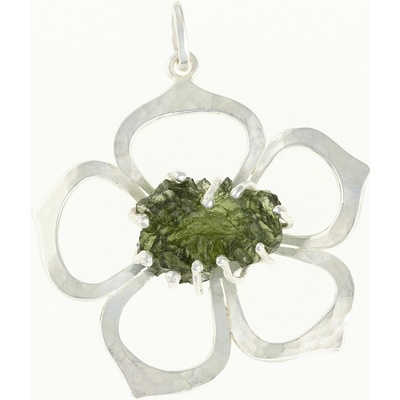 My Moldavite Přívěsek s přírodním vltavínem růže MKU12256