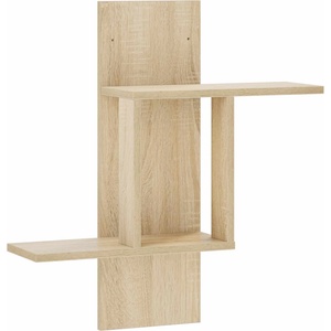 vidaXL Стенен рафт Дъб сонома 59 x 17 x 63 см Инженерна дървесина (8015090)
