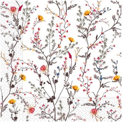 PROCOS Papírové ubrousky 3V podzimní květy 20ks 33x33cm – Zboží Dáma