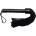 Rouge Leather Handle Short Suede Flogger Black